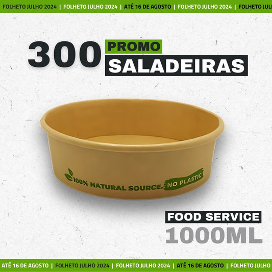 Promo SALADEIRA CARTÃO KRAFT 1000ML | 50 UN