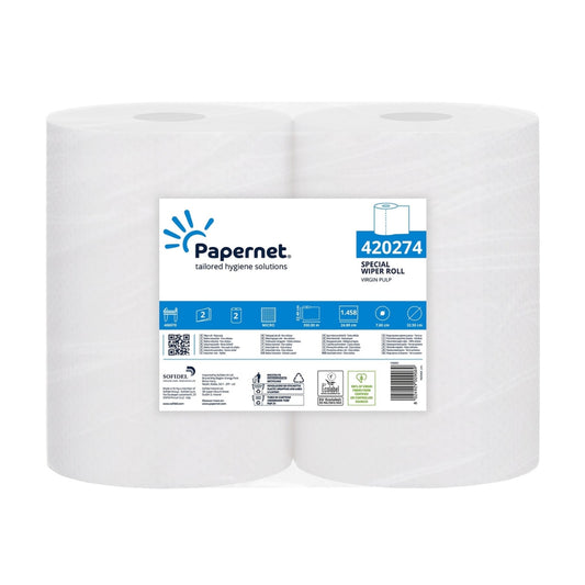 Papel Industrial 2 Folhas | 1458SRV | 350 MT [2 Rolos]